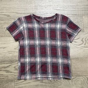 Brandy Melville Plaid Tshirt